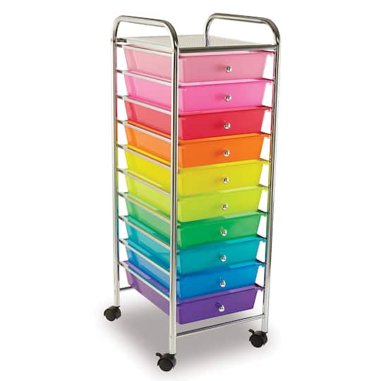 10 Drawer Rolling Cart by Simply Tidy